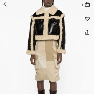 Stand Studio Tan Shearling Jacket